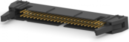 Pin header, 50 pole, pitch 2.54 mm, straight, black, 1-5499923-0