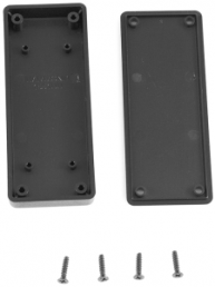 ABS miniature enclosure, (L x W x H) 100 x 40 x 15 mm, black (RAL 9004), IP54, 1551UUBK