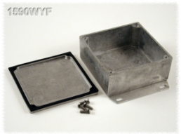 Aluminum die cast enclosure, (L x W x H) 92 x 92 x 42 mm, natural, IP65, 1590WYF