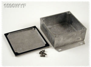 Aluminum die cast enclosure, (L x W x H) 92 x 92 x 42 mm, natural, IP65, 1590WYF