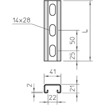 1123262 OBO Bettermann DIN Rails Image 2