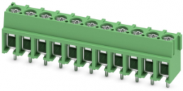 PCB terminal, 11 pole, pitch 5 mm, AWG 20-10, 32 A, screw connection, green, 1935860