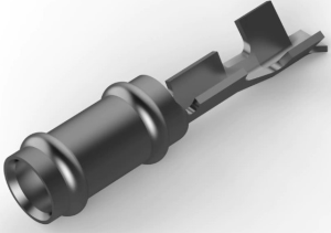 Round plug, Ø 2.36 mm, uninsulated, straight, 0.08-0.15 mm², AWG 28-26, 350221-1