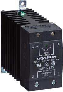 Solid state relay, 48-530 VAC, zero voltage switching, 3-32 VDC, 55 A, DIN rail, CMRD4855