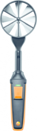 High-precision vane probe, Ø 100 mm, incl. temperature sensor, bluetooth, 0.1-15 m/s, -20 to +70 °C for testo 440, 0635 9371