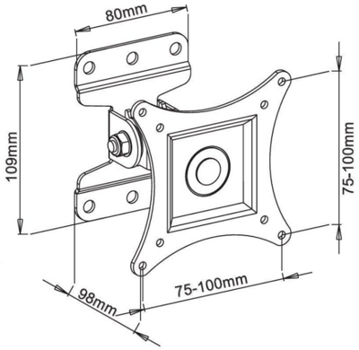 ICA-LCD-201WH EFB-Elektronik Monitor mount Image 3