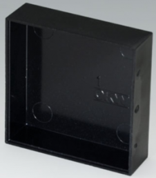 Phenoplast module enclosure, (L x W x H) 50.15 x 50.15 x 15.1 mm, black (RAL 9005), IP00, A8050160
