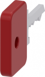 Key, (L x W x H) 44.9 x 5 x 28 mm, red, for series 3SU1, 3SU1950-0FK20-0AA0