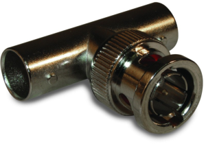 Coaxial adapter, 75 Ω, BNC plug to 2 x BNC socket, T-shape, 112462