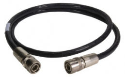 Sensor actuator cable, M12-cable plug, straight to open end, 8 pole, 3 m, PE, black, 21332929853030