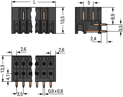 713-1424/105-000 WAGO PCB Connection Systems Image 2
