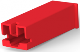 Insulating housing for 6.35 mm, 1 pole, nylon, UL 94V-2, red, 172076-7