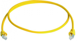 Patch cable, RJ45 plug, straight to RJ45 plug, straight, Cat 6A, S/FTP, PVC, 10 m, yellow