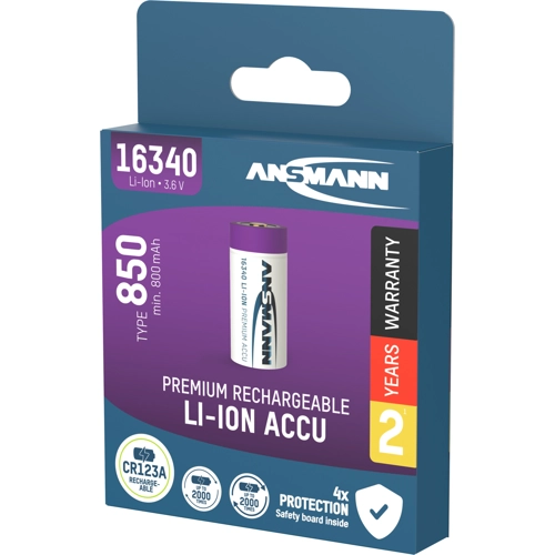 1300-0017 Ansmann Round Cell Batteries, 9V Block Batteries Image 3