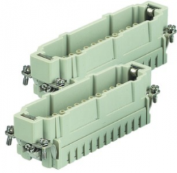 Pin contact insert, 48B, 48 pole, unequipped, crimp connection, with PE contact, 09330242612
