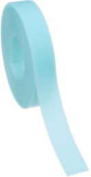 Cable tie with Velcro tape, releasable, nylon, (L x W) 22.86 m x 19.1 mm, aquamarine, -18 to 104 °C