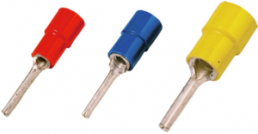 Insulated pin cable lug, 0.1-0.5 mm², 2.2 mm, yellow