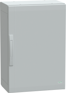Control cabinet, (H x W x D) 750 x 500 x 320 mm, IP65, polyester, light gray, NSYPLA753G