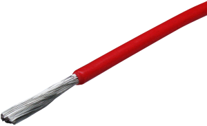 FEP-Stranded wire, high flexible, 0.75 mm², AWG 20, red, outer Ø 1.8 mm