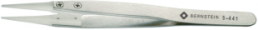 ESD general purpose tweezers, insulated, antimagnetic, stainless steel, 125 mm, 5-441