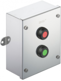 Klippon control station, 2 pushbutton green/red, 2 Form B (N/C) + 2 Form A (N/O), 1537300000