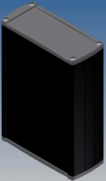 Aluminum Profile enclosure, (L x W x H) 145 x 106 x 46 mm, black (RAL 9004), IP54, TEKAL 32.29