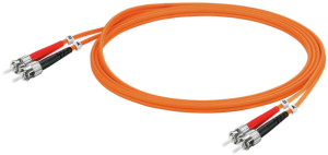 FO cable, ST to ST, 0.5 m, OM2, multimode 50 µm