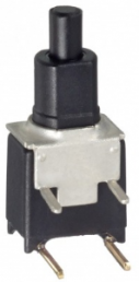 Pushbutton switch, 1 pole, black, unlit , 0.4 A/20 V, TP33W008500