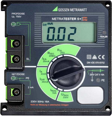 METRATESTER 5-F-E Gossen Metrawatt VDE testers, Installation testers, Insulation testers
