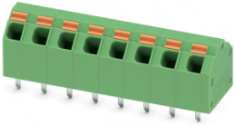 PCB terminal, 8 pole, pitch 5.08 mm, AWG 24-16, 9 A, spring-clamp connection, green, 1751228