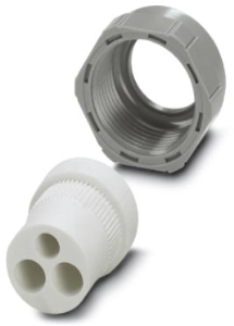 Cable gland, PG16, 27 mm, Clamping range 4.5 to 5 mm, IP65, gray, 1885428