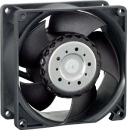 DC axial fan, 24 V, 92 x 92 x 38 mm, 130 m³/h, 51 dB, Ball bearing, ebm-papst, 3214 JN