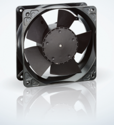 DC axial fan, 24 V, 119 x 119 x 38 mm, 180 m³/h, 49 dB, Ball bearing, ebm-papst, 4184 N/17 X