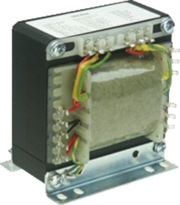 Isolating transformer, 60 VA, 250 V/300 V/6.3 V, 0.12 A/3.8 A, 08448 A