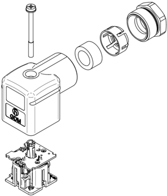 934888567 Hirschmann Automation and Control DIN Valve Connectors Image 2
