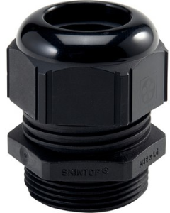 Cable gland, M16, 19 mm, Clamping range 3.5 to 8 mm, IP68, black, 53017210