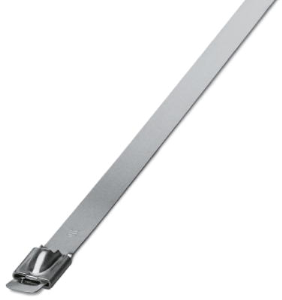 Cable tie, stainless steel, (L x W) 679 x 7.9 mm, bundle-Ø 203 mm, silver, UV resistant, -80 to 538 °C
