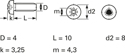 7500C04010ZN Screws, Threaded Rods Image 3