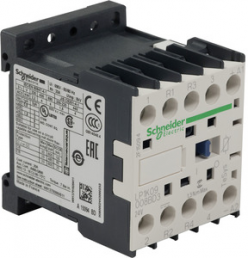 Power contactor, 4 pole, 20 A, 2 Form A (N/O) + 2 Form B (N/C), coil 24 VDC, screw connection, LP1K09008BD3