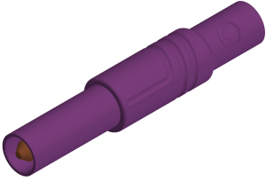 4 mm plug, screw connection, 0.5-1.5 mm², CAT III, purple, LAS S G VI