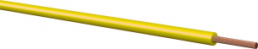 PVC-stranded wire, highly flexible, LifY, 0.14 mm², AWG 26, yellow, outer Ø 1.1 mm