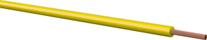 PVC-stranded wire, highly flexible, LifY, 0.14 mm², AWG 26, yellow, outer Ø 1.1 mm