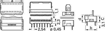 1393557-1 AMP Accessories for PCB Connectors, Connector Systems