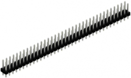 Pin header, 72 pole, pitch 2.54 mm, straight, black, 10058686