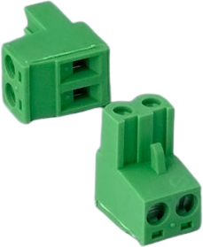 Socket header, 2 pole, pitch 5.08 mm, angled, green, B6606223
