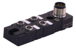 Sensor actuator distribution box with cable, har-SAB M8/4/4p M16/14p