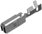 Receptacle, 0.5-1.0 mm², AWG 20-17, crimp connection, tin-plated, 1241388-1