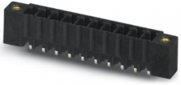 Pin header, 10 pole, pitch 3.5 mm, straight, black, 1780105