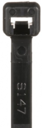 Cable tie, releasable, nylon, (L) 99 mm, bundle-Ø 1.5 to 22 mm, black