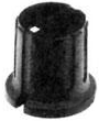Button, cylindrical, Ø 15 mm, (H) 14 mm, black, for rotary switch, 1-1437625-4